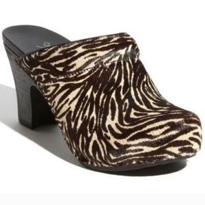 Dansko Rae Zebra Pony  Hair Mules